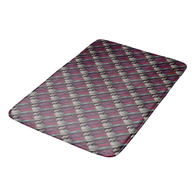 Tapis De Bain Satin de canneberge courbé (Angle)