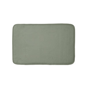 Tapis De Bain Sauge minimaliste vert uni élégant chic