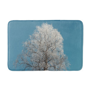 Tapis De Bain Saule blanc contre ciel bleu sans nuages