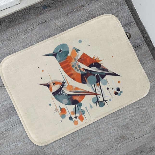 Tapis De Bain Scandi Aviary Duet (Créateur téléchargé)