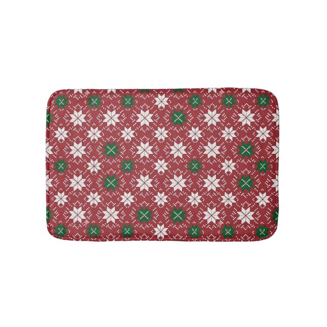 Tapis De Bain Scandinavian Christmas Fair Isle Edition 1 (Devant)