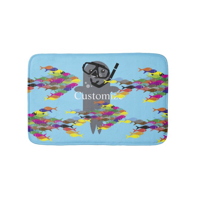 Tapis De Bain Sceau gris Thunder_Cove (Devant)