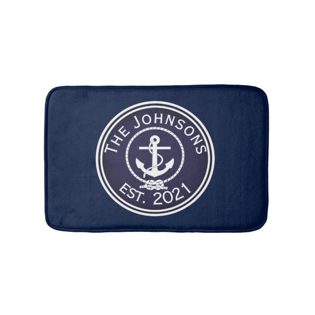 Tapis De Bain Sceau nautique Ancre (Devant)