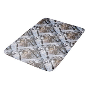 Tapis De Bain Scène d'hiver de la Porche avant