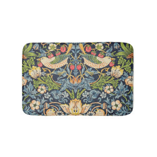 Tapis De Bain Schéma floral William Morris Strawberry Thief