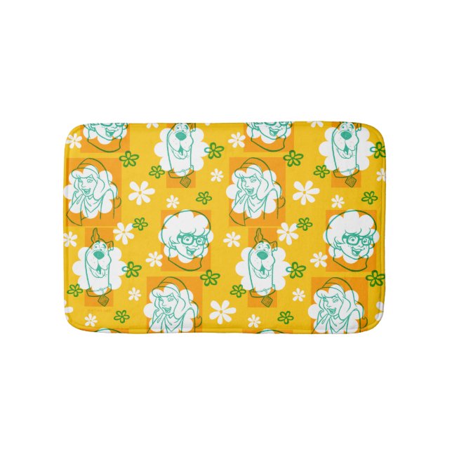 Tapis De Bain Scooby-Doo | Modèle floral de caractère (Devant)