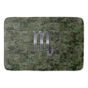 Tapis De Bain Scorpio signe Zodiaque Bois vert Camion numérique