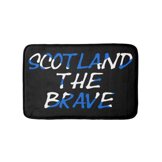 Tapis De Bain Scotland The Brave on Scottish Flag bmcnt (Devant)
