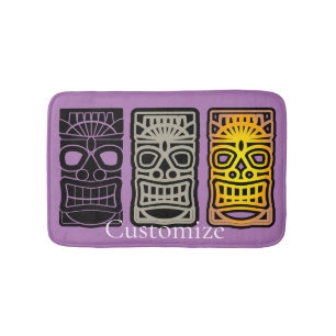 Tapis De Bain Sculptures Triple Tiki Thunder_Cove