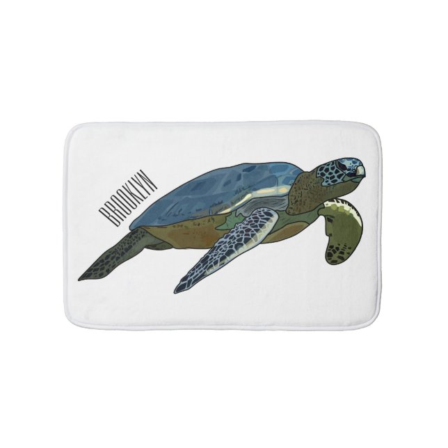 Tapis De Bain Sea turtle cartoon (Devant)