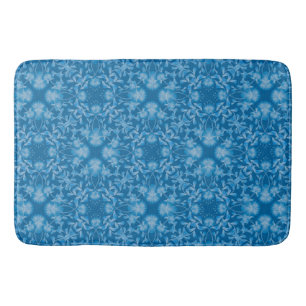 Tapis De Bain Seamless feminine floral blue flowers gzhel orname