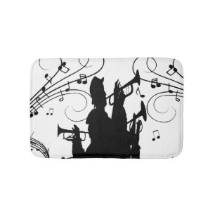 Tapis De Bain Section de cuivres Trompette Jazz Musique