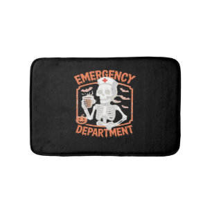 Tapis De Bain Service d'urgence Funny Halloween Nurse Essenti