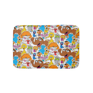 Tapis De Bain Sesame Street Pals Doodley Motif