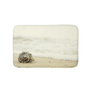 Tapis De Bain Seul coquillage sur la plage