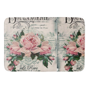 Tapis De Bain shabby chic, découpage, victorien, français chic,