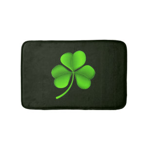 Tapis De Bain Shamrock vert sur Dark Green bmcnt