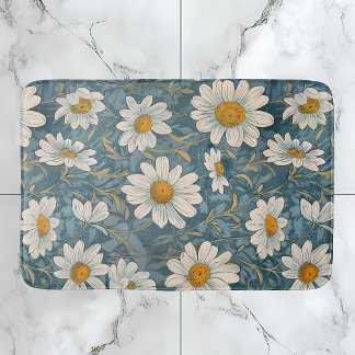 Tapis De Bain Shasta Daisy Art Nouveau