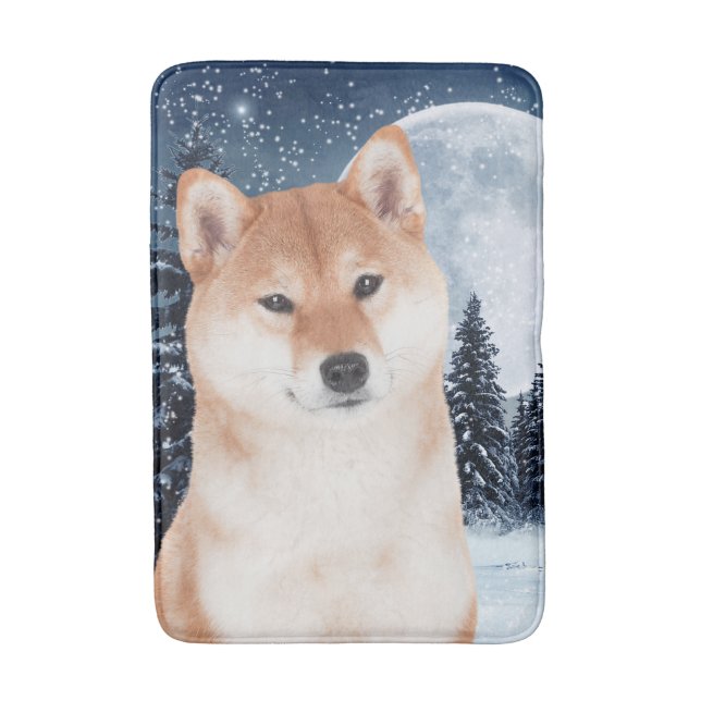 Tapis De Bain Shiba Inu (Devant (Vertical))