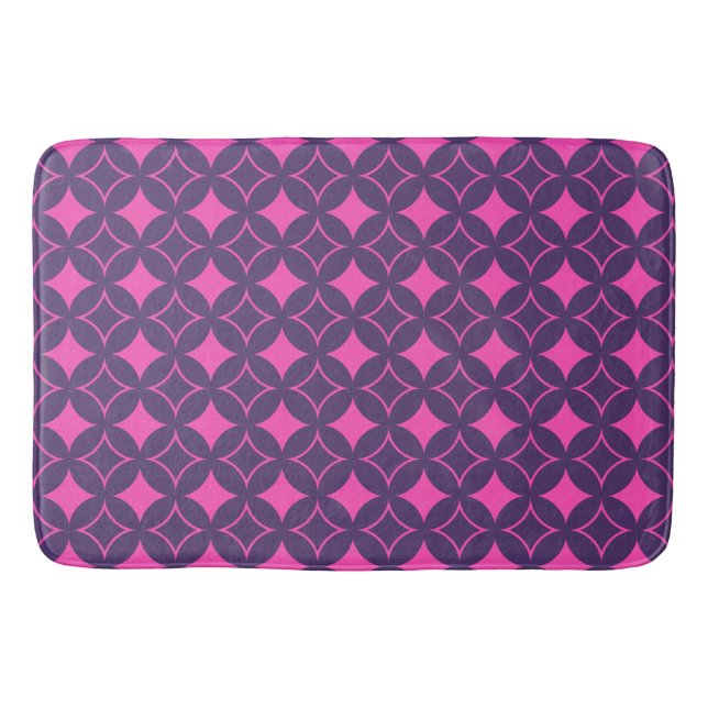 Tapis De Bain shippo rose et violet (Devant)