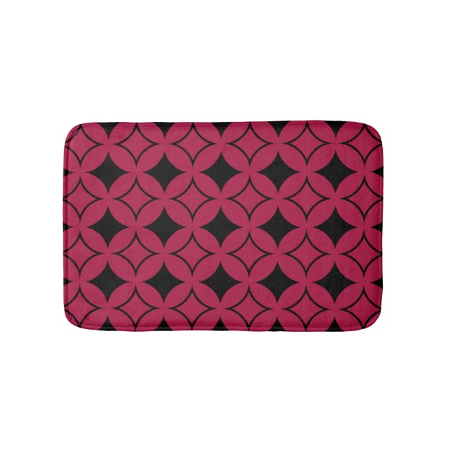 Tapis De Bain Shippo rouge et noir (Devant)