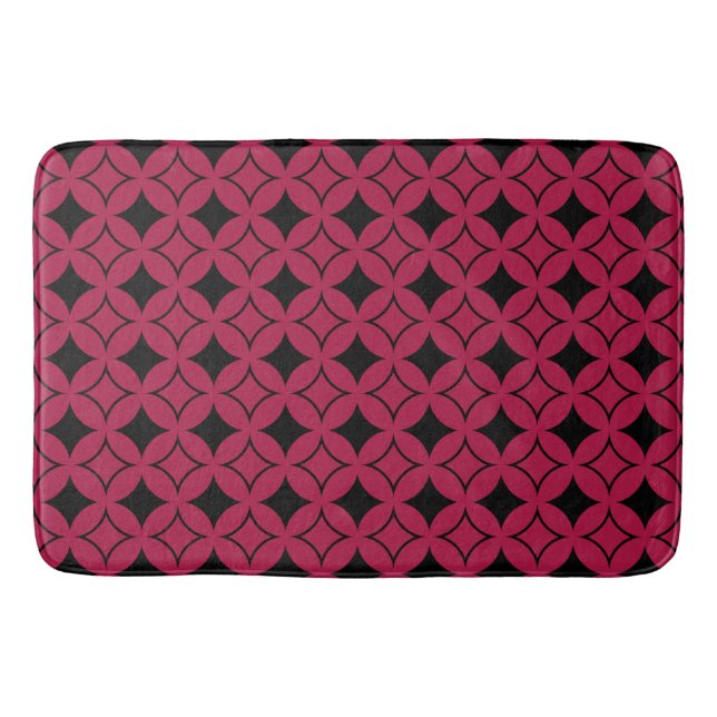 Tapis De Bain Shippo rouge et noir (Devant)
