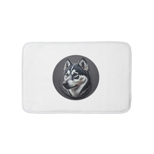 Tapis De Bain Sibérie noire (Devant)