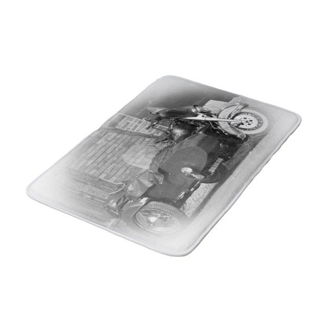 tapis de bain side-car de moto rétro (Angle)