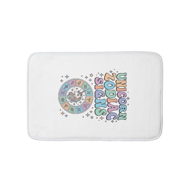 Tapis De Bain Signe du zodiaque licorne Kawaii Design vectoriel_ (Devant)