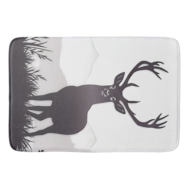 Tapis De Bain Silhouette de cerf (Devant)
