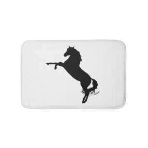 Tapis De Bain Silhouette de cheval arabe