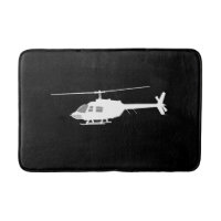 Silhouette de coupe d'hélicoptère noir