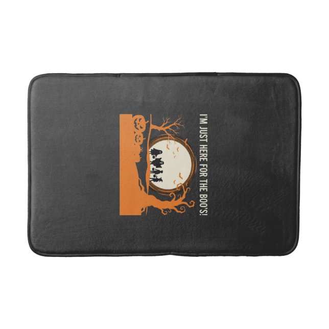 Tapis De Bain Silhouette de fantôme de Halloween Boo (Devant)