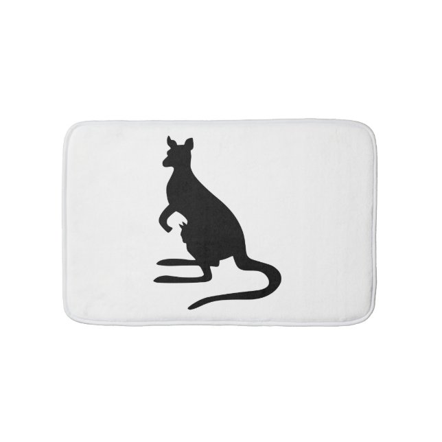 Tapis De Bain Silhouette de kangourou (Devant)