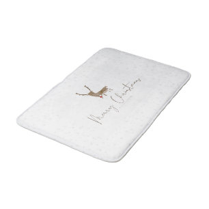 Tapis De Bain Silhouette de renne en ligne artistique de Slipper