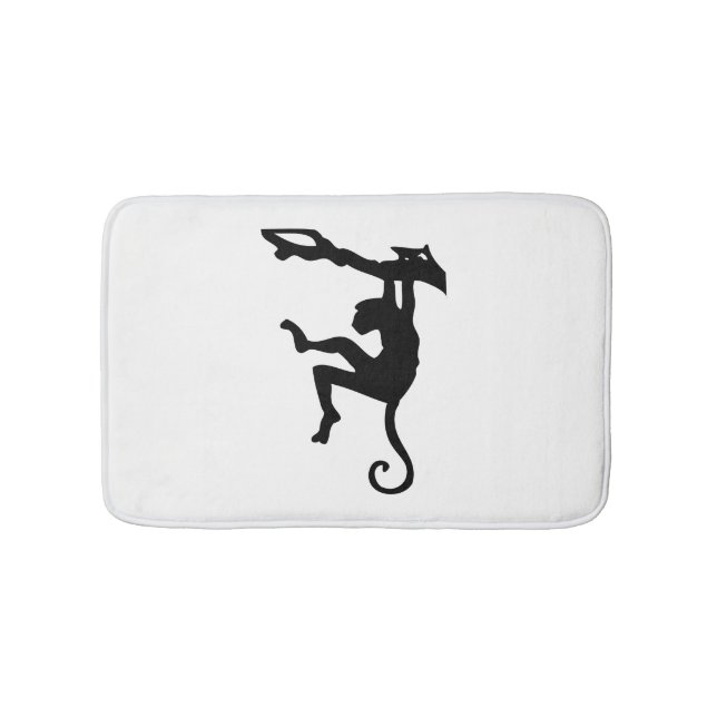 Tapis De Bain Silhouette de singe (Devant)