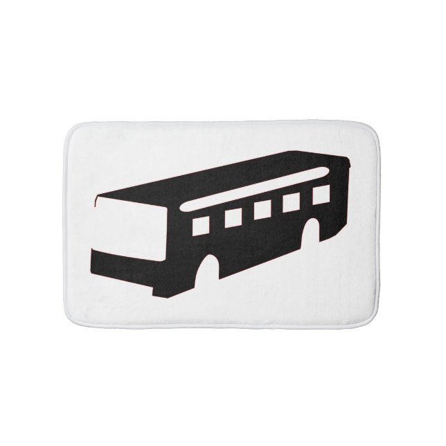 Tapis De Bain Silhouette du bus (Devant)