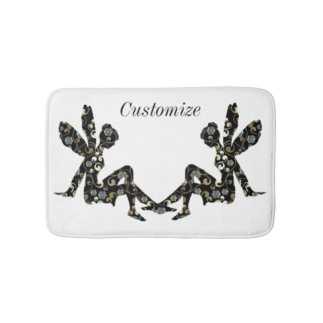 Tapis De Bain Silhouette fée Thunder_Cove (Devant)