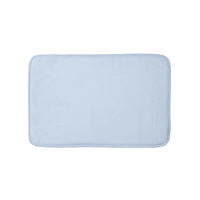 Tapis De Bain Simple bleu clair uni élégant moderne (Devant)