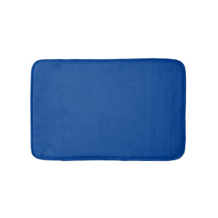 Tapis De Bain Simple bleu profond uni élégant moderne