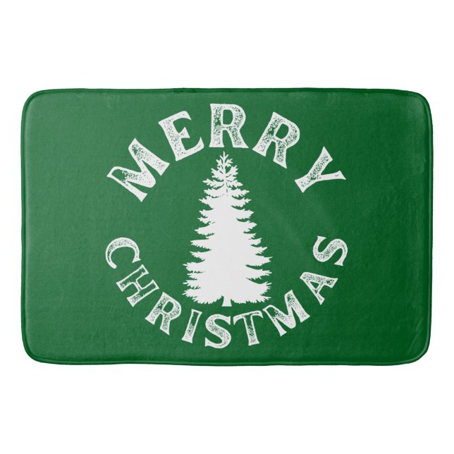 TAPIS DE BAIN SIMPLE JOYEUX ARBRE DE NOËL (Devant)