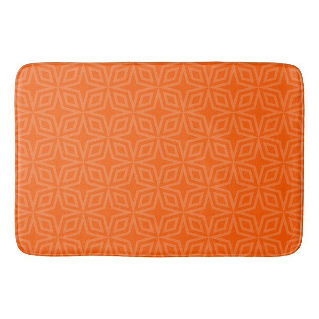Tapis De Bain Simple orange chaud (Devant)
