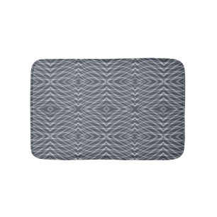 Tapis De Bain Sine Wave Pulse Signal moderne Art Abstrait Design