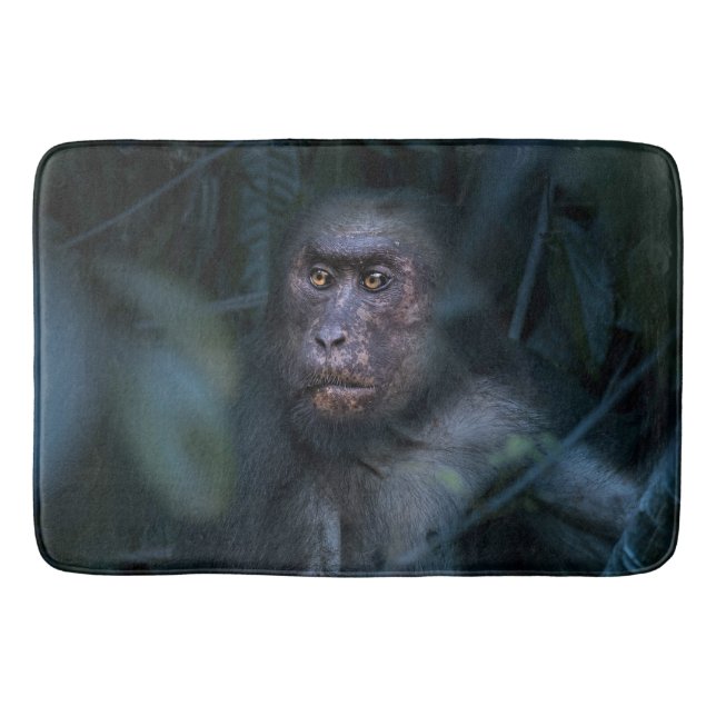 Tapis De Bain Singe dans la jungle (Devant)