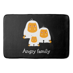 Tapis De Bain Singe de famille en colère conception