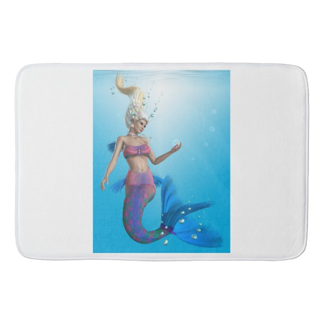 Tapis De Bain Sirène à Aqua (Devant)