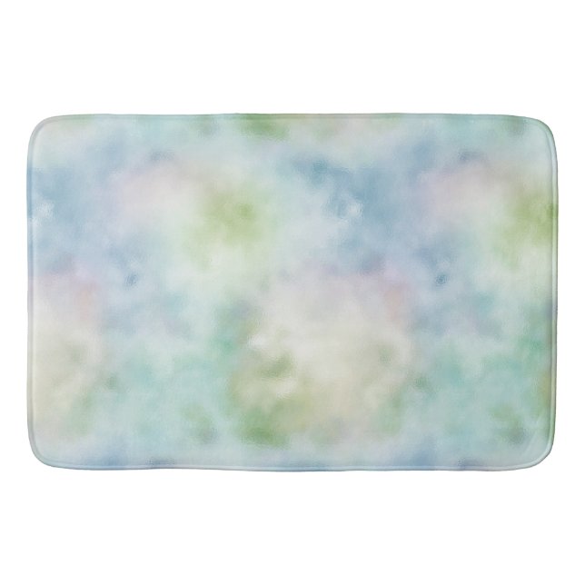 Tapis De Bain Sirène de menthe bleu Aqua (Devant)