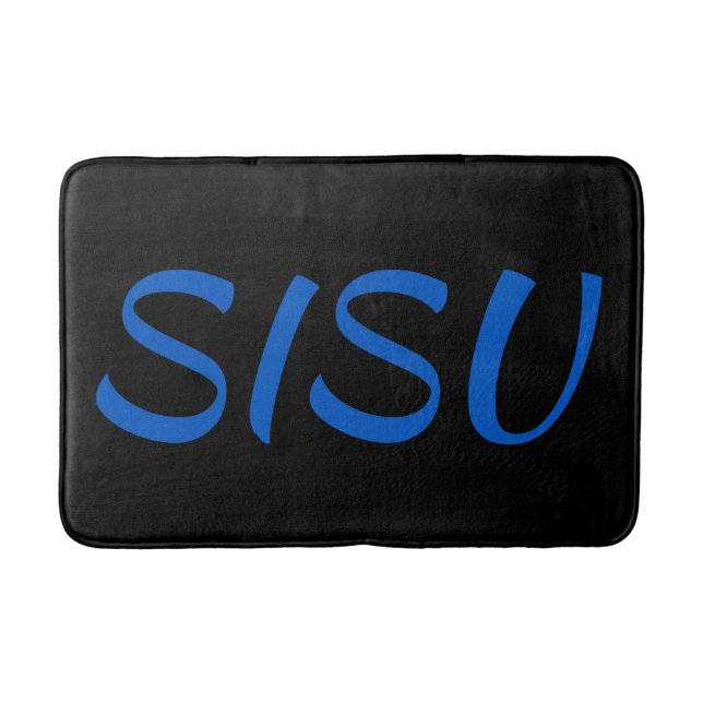 Tapis De Bain SISU Finlandais Sauna Mat (Noir; Police Alt) (Devant)