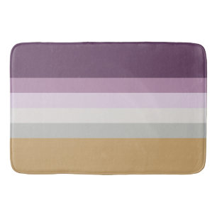 Tapis De Bain Six Couleurs - Violet Bleu Violet Rose gris Jaune