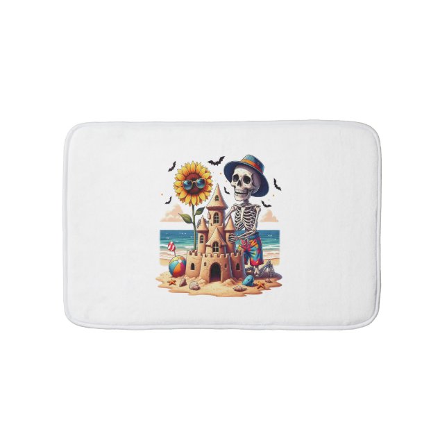 Tapis De Bain Skeleton cool à la plage (Devant)